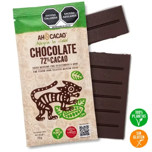 [7503021333094] Chocolate 72% cacao, bar 75g